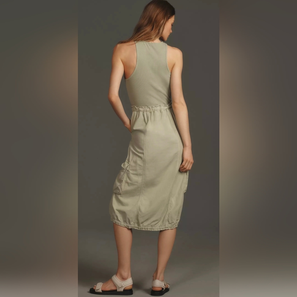 Anthropologie Daily Practice Be Bold Racerback Twofer Dress - Picture 3 of 9